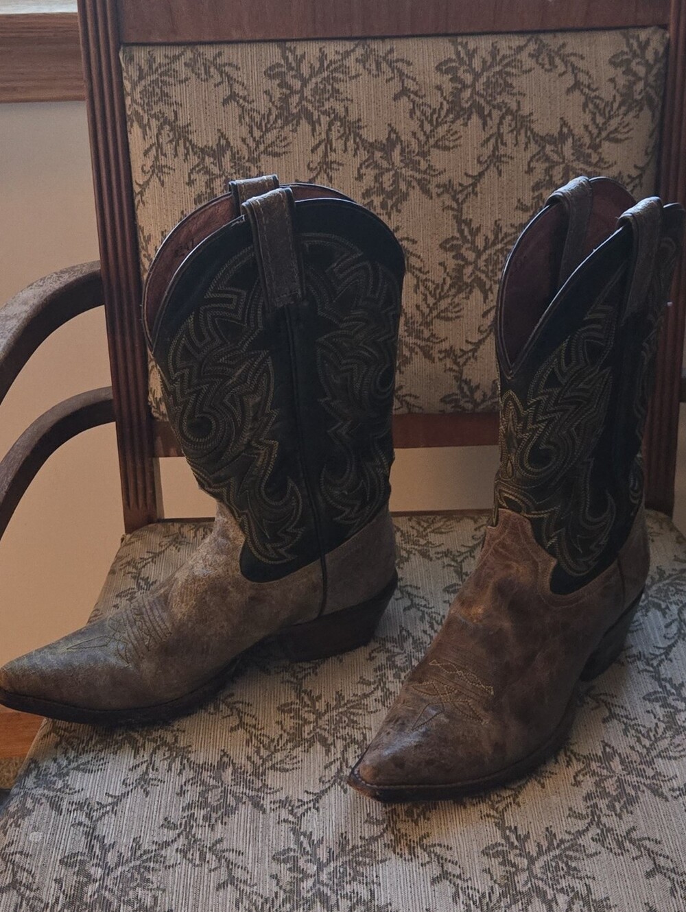 Rocky Brown Leather Cowboy Boots